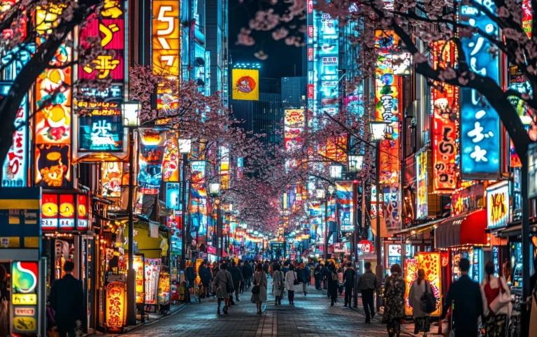 Tokyo skyline sunset city view