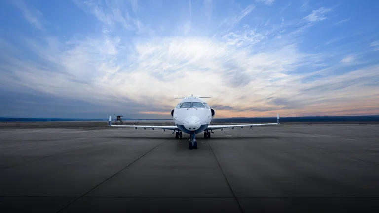 Private jet passengers preparing luggage or belongings